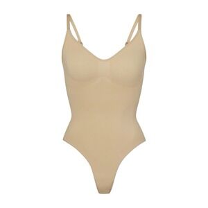 Skims Seamless Sculpt Thong Bodysuit - Clay - NWOT - XSmall